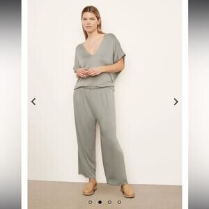 NWT Vince Lounge Set Pants and Top Pull on Sea Stone Gray